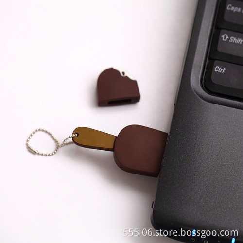 Hot Selling Ice Cream Shape USB 2.0 Sticker 8GB Flash Drive Customized Logo